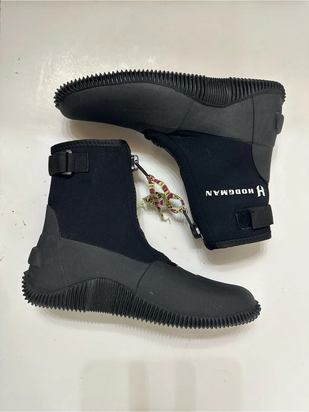 Hodgman Black Neoprene Wader Shoes Size 10 With Zipper
